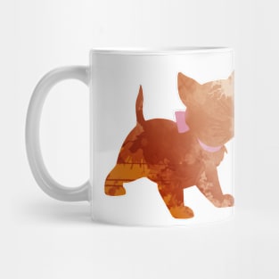 Cat Inspired Silhouette Mug